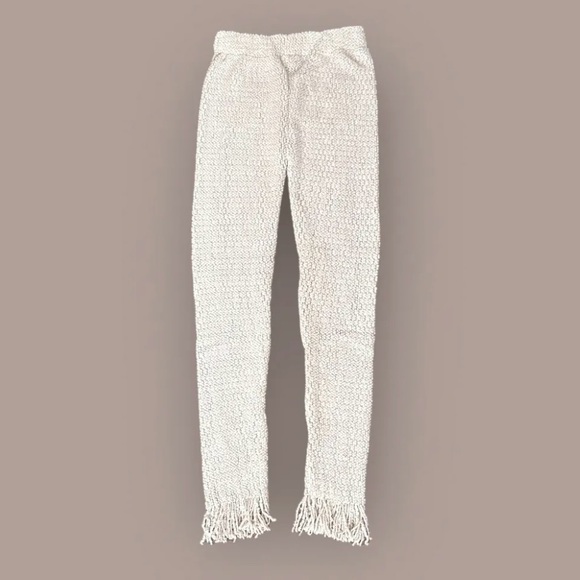 LEMON Knit Pants Womens Large Grey-ish Pink Soft Warm Lounge Pull On Comfort New - Picture 9 of 15